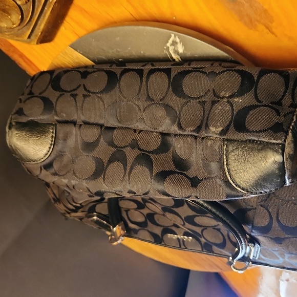 Coach Mini Kelsey Black Smoke Canvas Signature - Picture 4 of 7